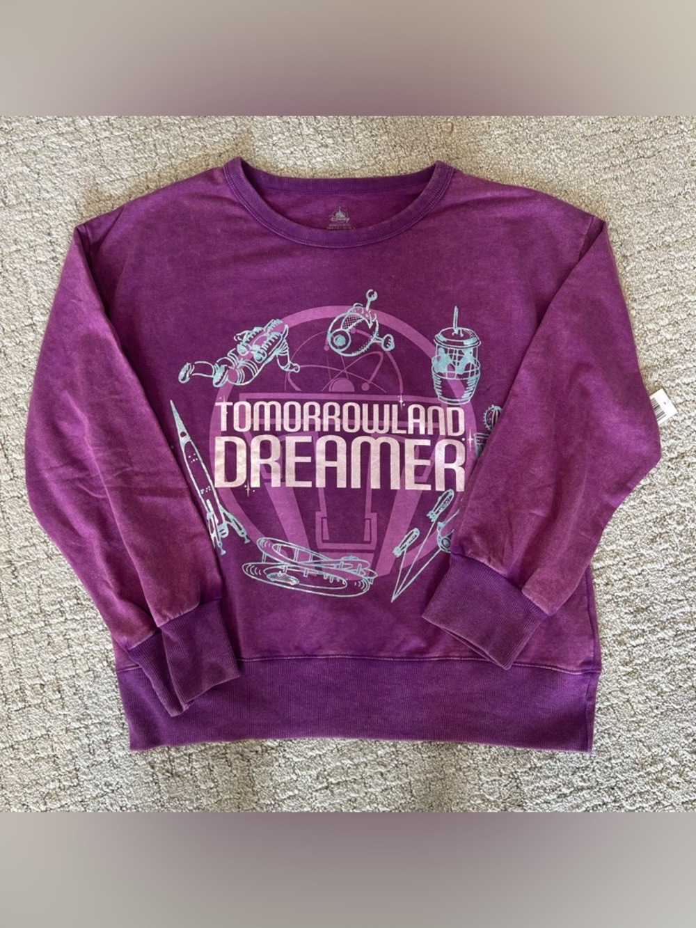 Disney Parks Tomorrowland Dreamer Sweatshirt Size Large